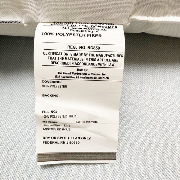 MWW, 18” x 18” Blue and White Beach Theme Throw Pillow "Gone To Beach" - Picture 2 of 3